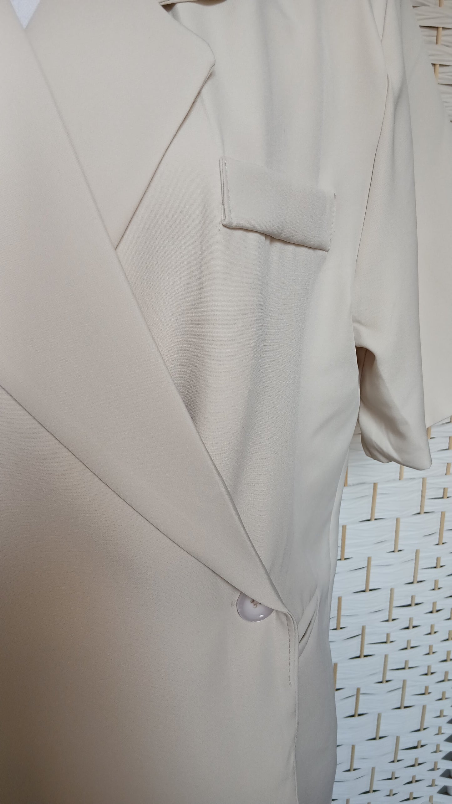 Ensemble tailleur bermuda crème