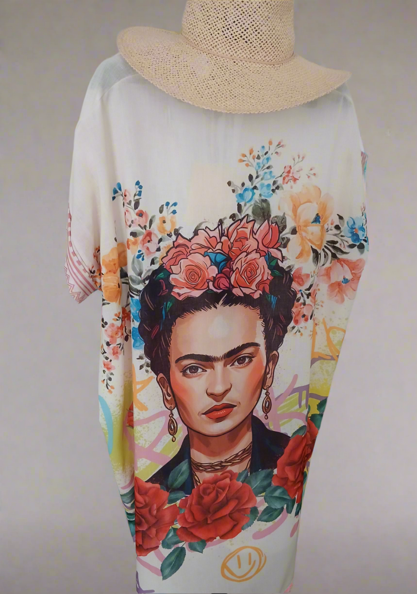 Robe chemise "Frida Kahlo"
