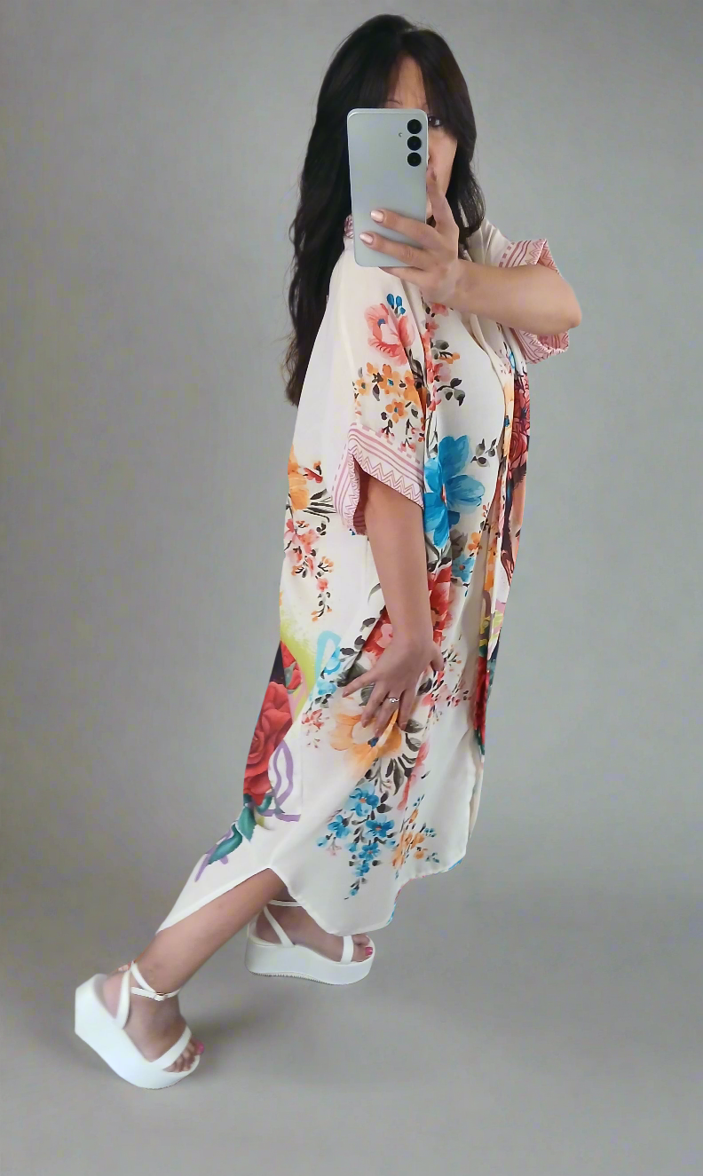 Robe chemise "Frida Kahlo"