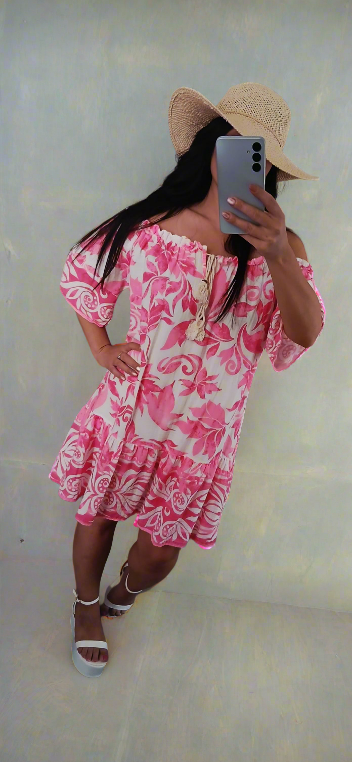 Robe courte imprimée