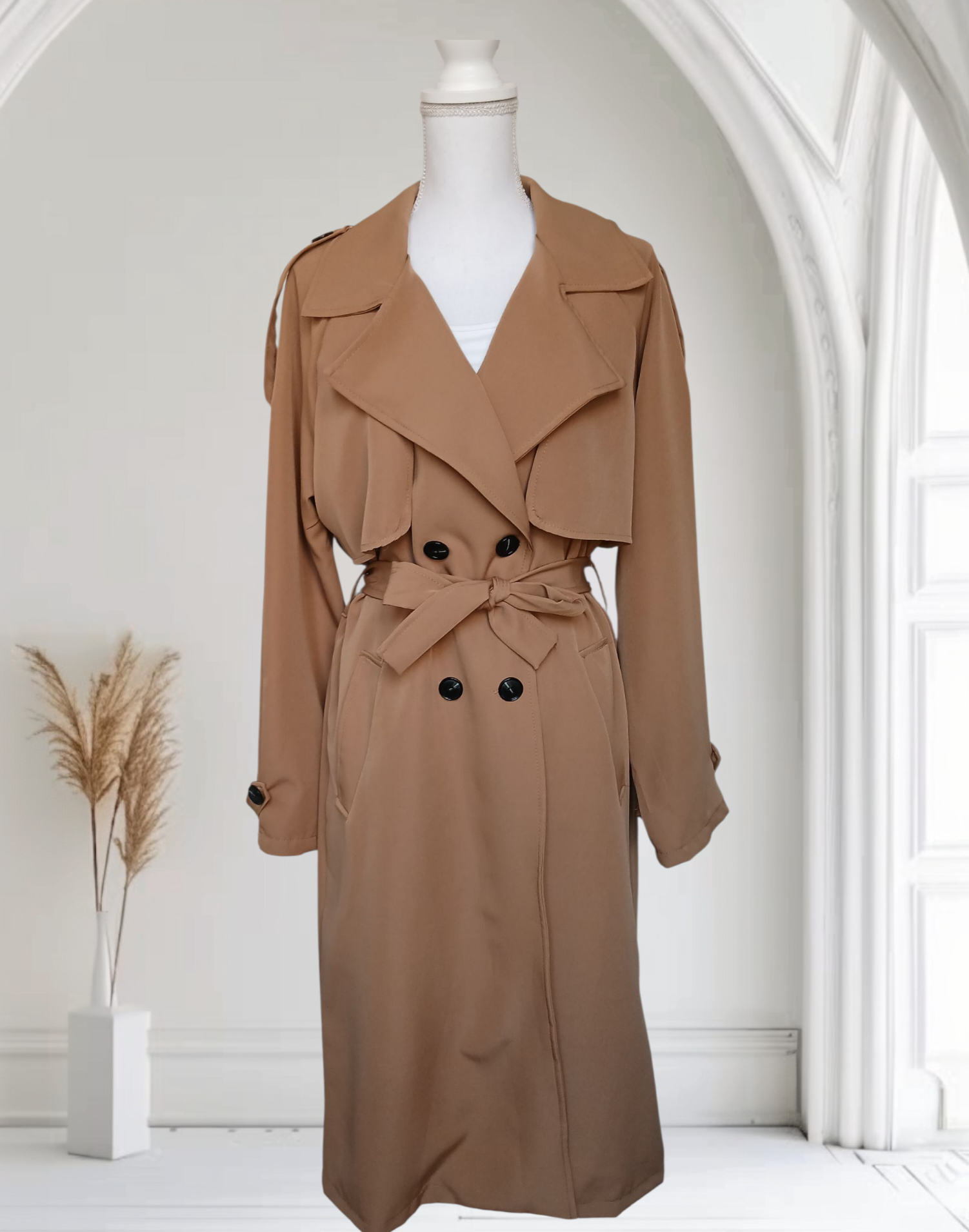 Trench oversize beige