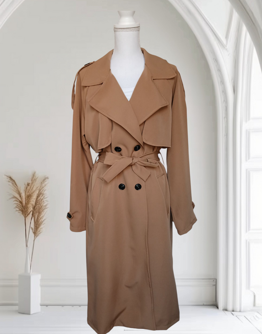 Trench oversize beige