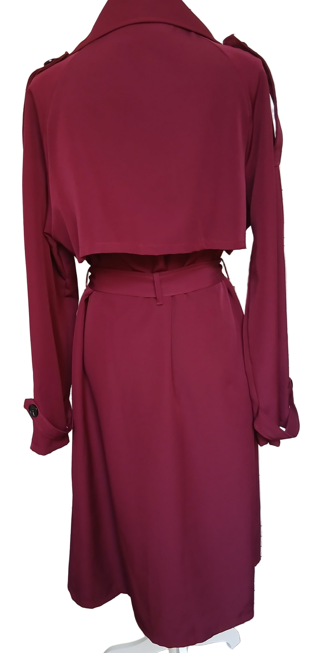 Trench oversize bordeaux