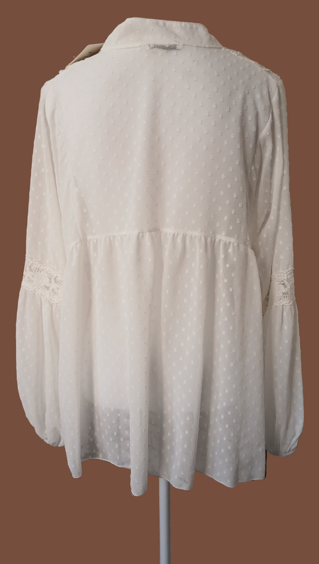Blouse blanche en mousseline