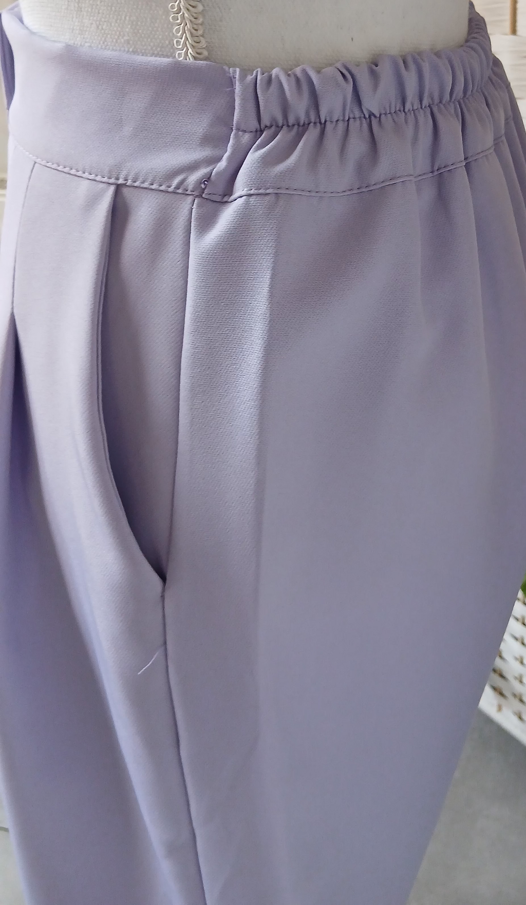 Ensemble tailleur bermuda lilas