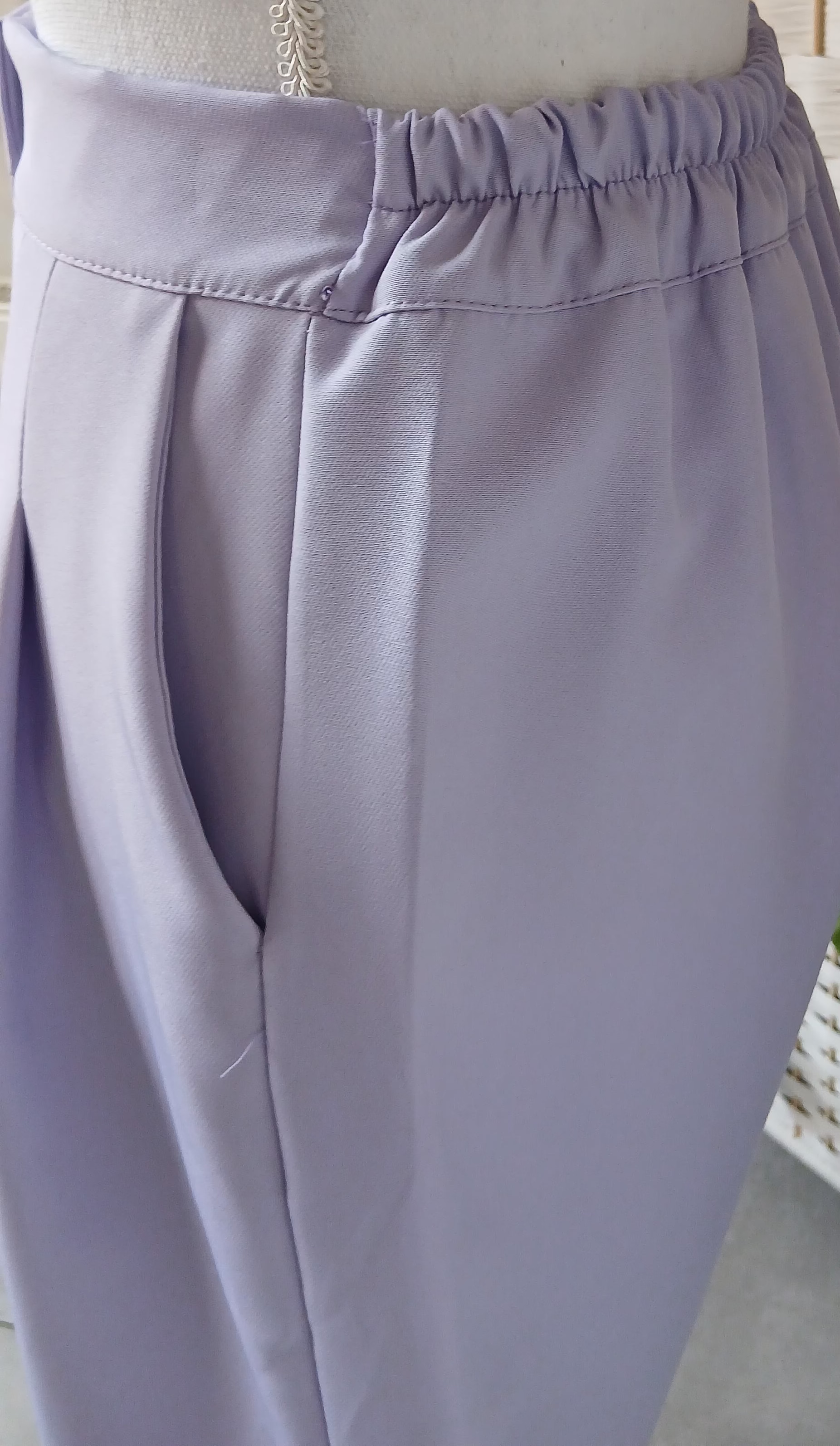 Ensemble tailleur bermuda lilas