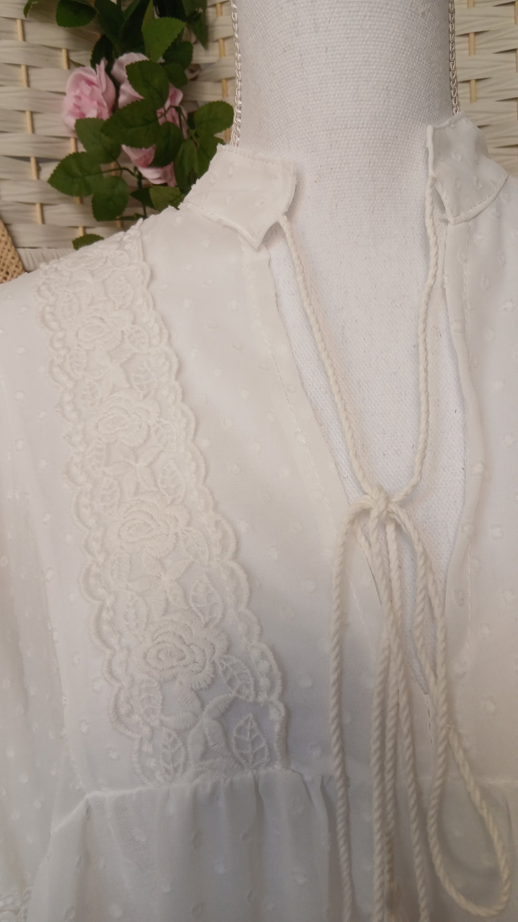 Blouse blanche en mousseline