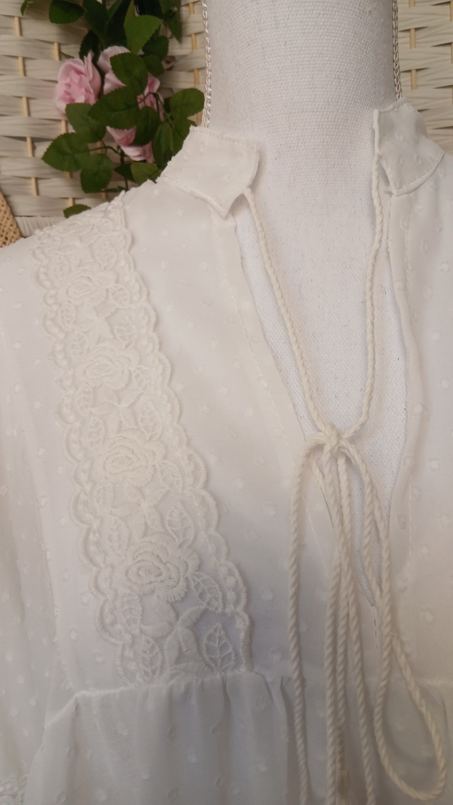 Blouse blanche en mousseline