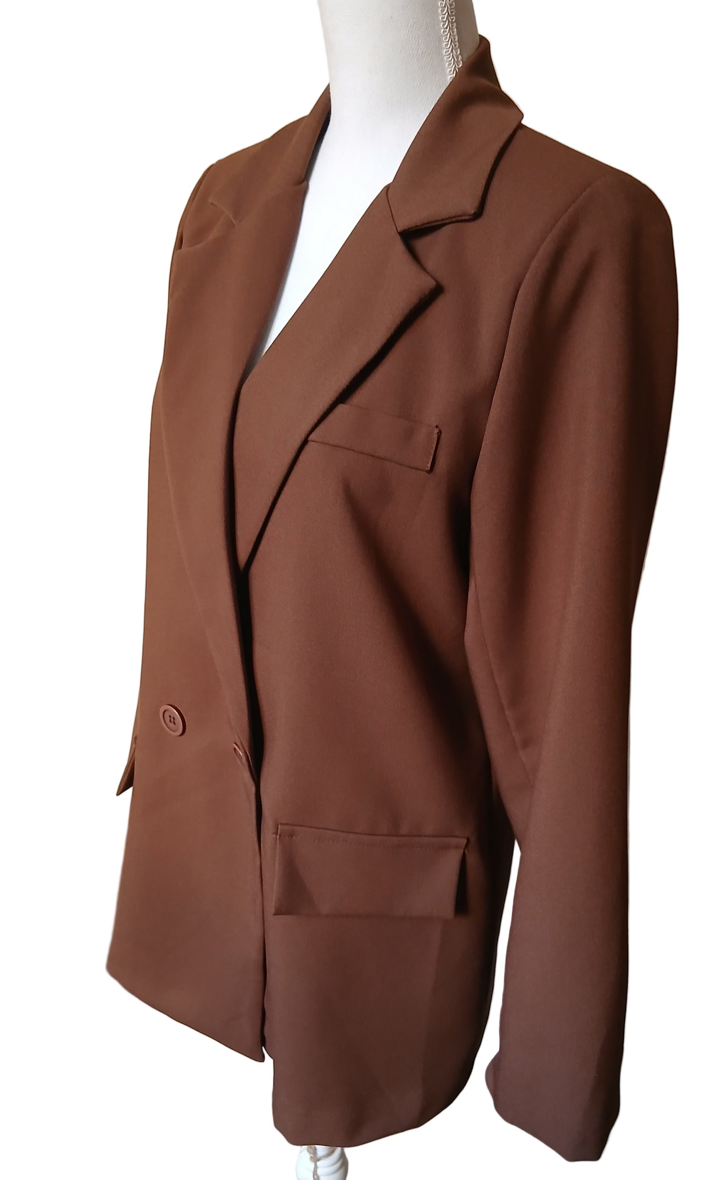 Blazer Femme Marron Chocolat – Élégance Naturelle & Style Intemporel | Fashion Muse Avenue