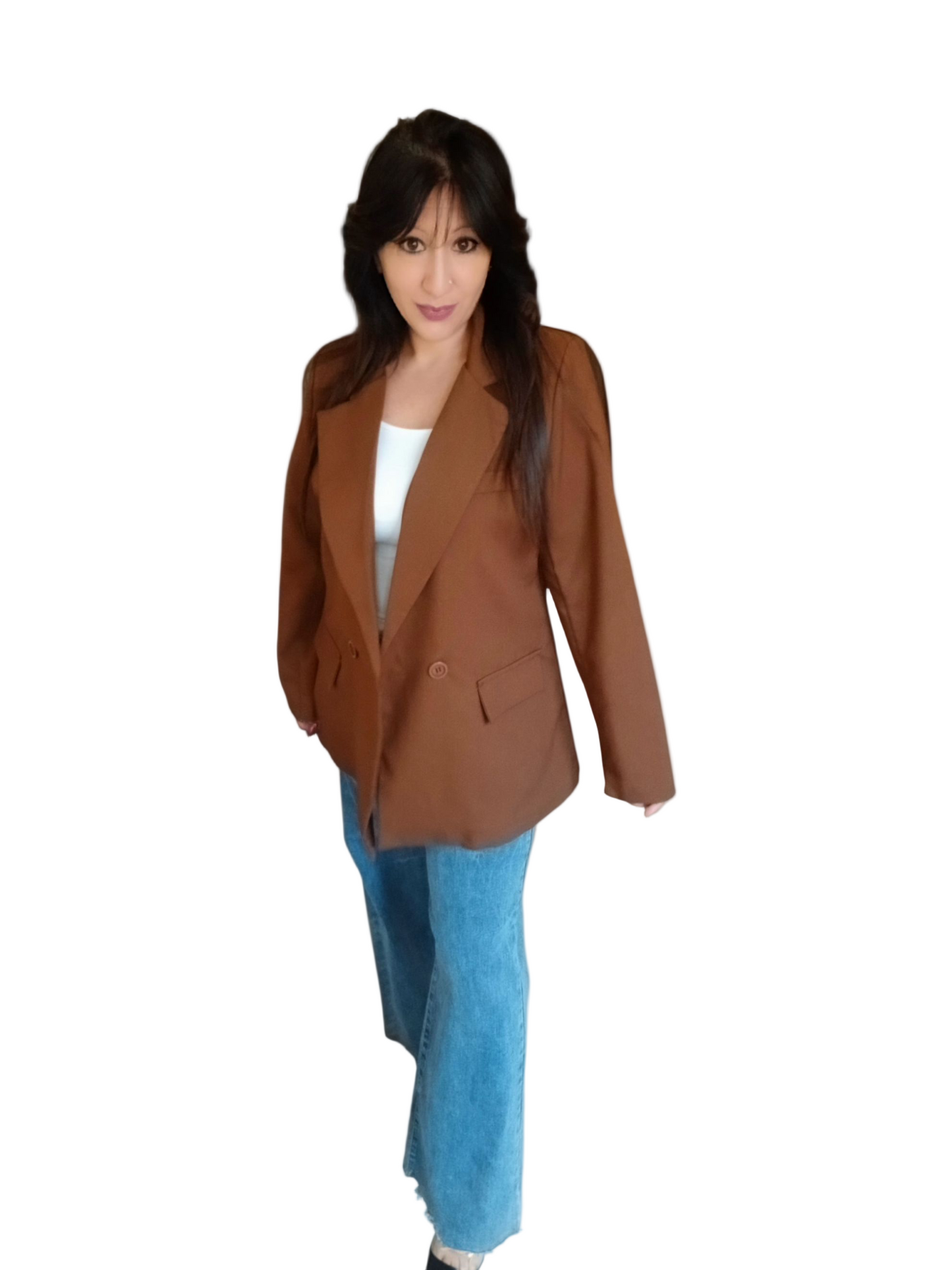 Blazer Femme Marron Chocolat – Élégance Naturelle & Style Intemporel | Fashion Muse Avenue