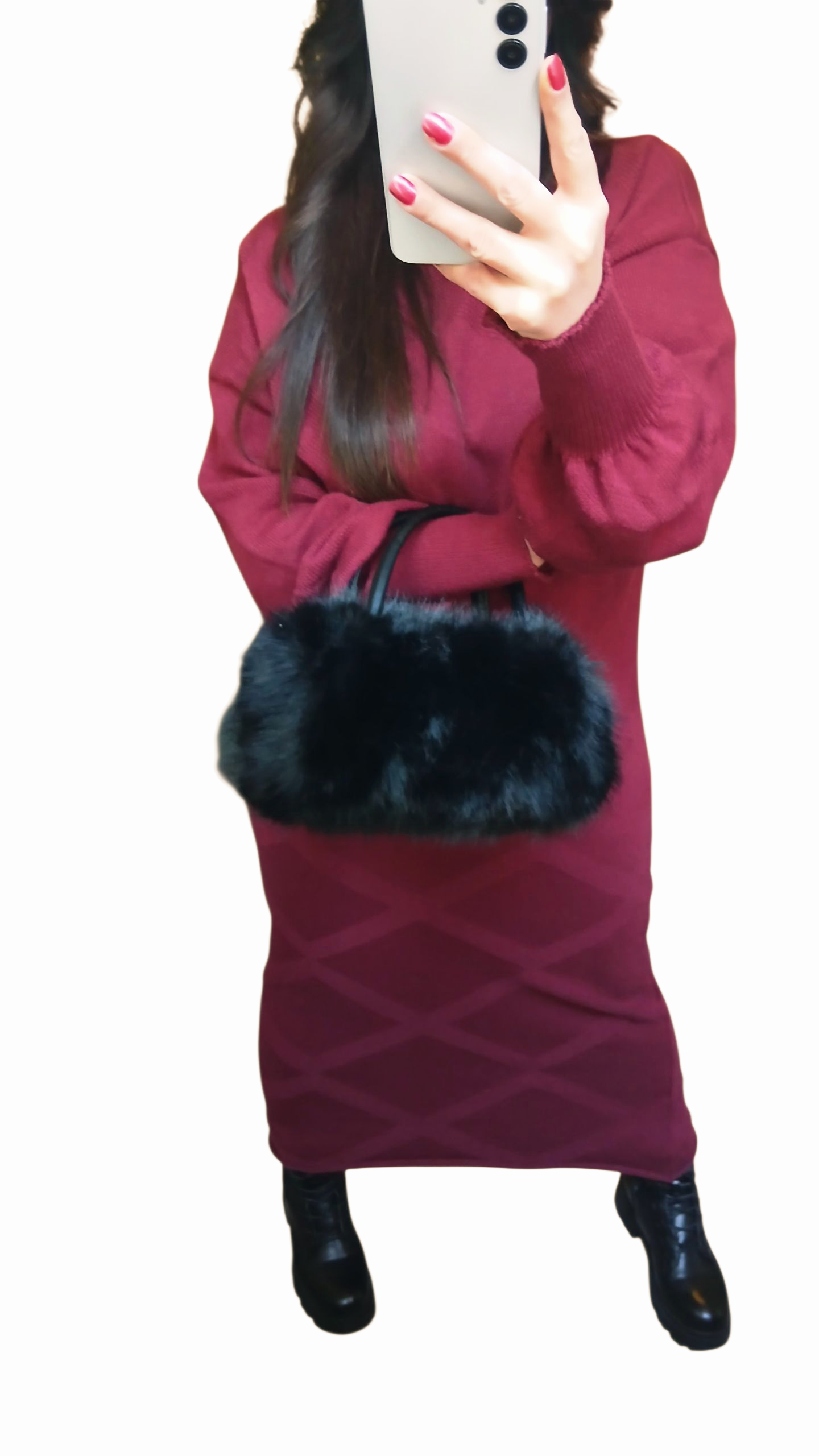 Robe Pull Longue Bordeaux – Coupe Élégante & Confort Cocooning | Fashion Muse Avenue