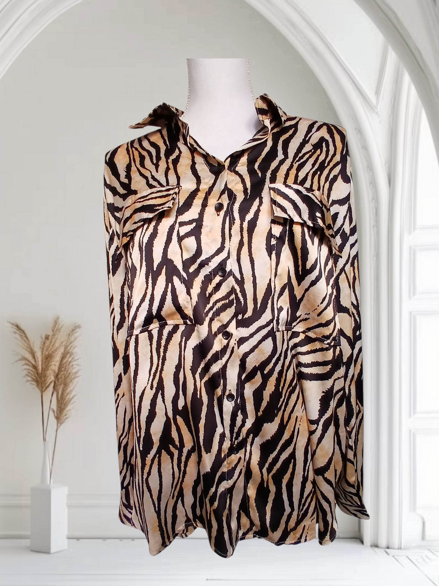 Chemise satinée